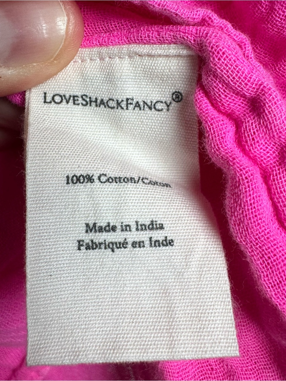 LoveShackFancy Hot Pink RuffleTiered Mini Skirt Size XS Beach Vacation Coverup - Picture 5 of 8